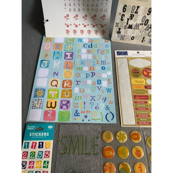 Scrapbooking & Crafting Supplies Bundle: Stickers Magnetic Snaps Die-Cut Shapes - Picture 8 of 9